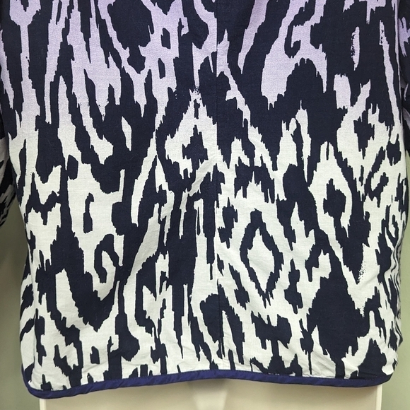 Chico's Ombre Tiger Stripe Blazer Sz 1/M - Picture 8 of 10